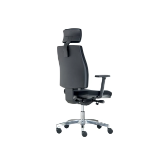 Kancelářská židle ROBORI s podhlavníkem, černá