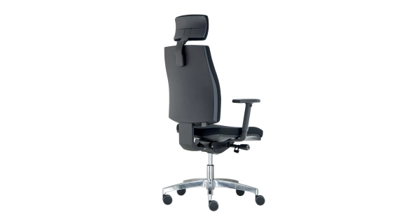 Kancelářská židle ROBORI s podhlavníkem, černá