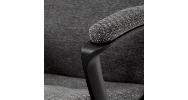 Kancelářská židle SOLLEM, šedá látka