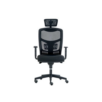 Kancelářská židle TARSIA s podhlavníkem, černá