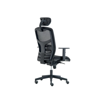 Kancelářská židle TARSIA s podhlavníkem, černá