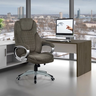 Kancelářská židle THADE, tmavě šedá látka