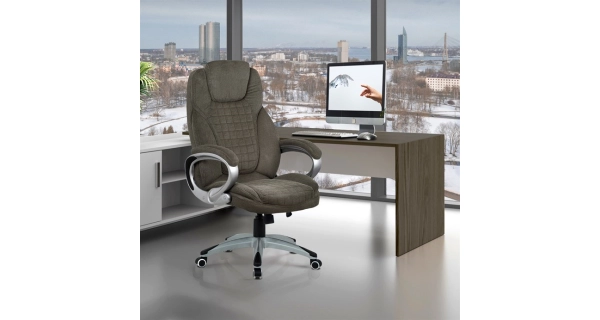 Kancelářská židle THADE, tmavě šedá látka