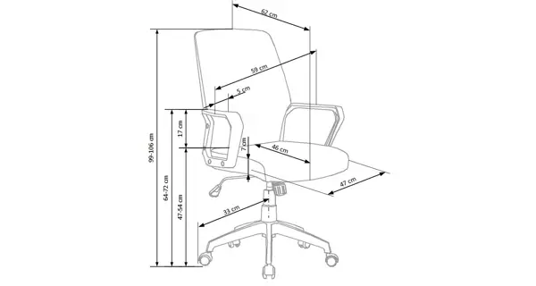 Kancelářská židle ULTONIA II, béžovo-bílá