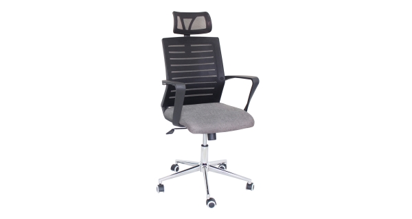 Kancelářská židle VALLADOLID, černá/šedá
