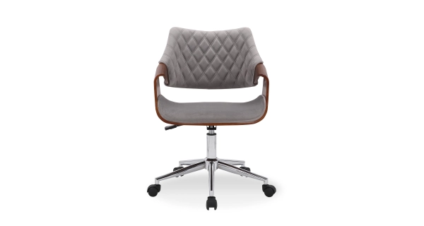 Kancelářská židle VENUSKA, šedá/oříšková