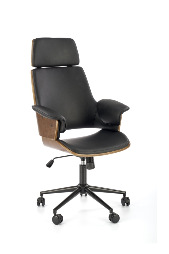 Levně Kancelářská židle ASCALON, černá/ořech