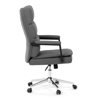 Kancelářská židle XERHAL, šedá ekokůže