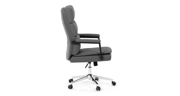 Kancelářská židle XERHAL, šedá ekokůže