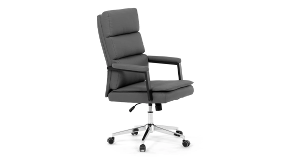 Kancelářská židle XERHAL, šedá ekokůže