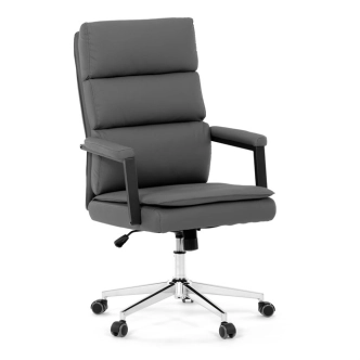 Kancelářská židle XERHAL, šedá ekokůže