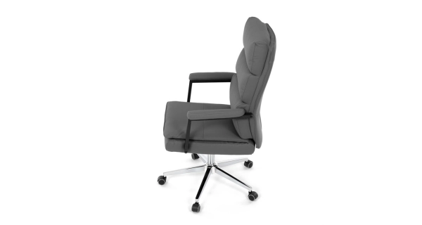 Kancelářská židle XERHAL, šedá ekokůže