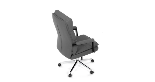 Kancelářská židle XERHAL, šedá ekokůže