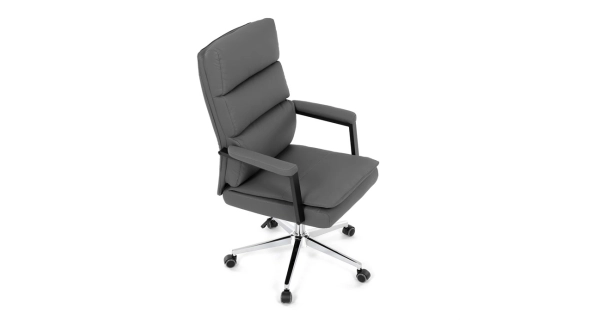 Kancelářská židle XERHAL, šedá ekokůže