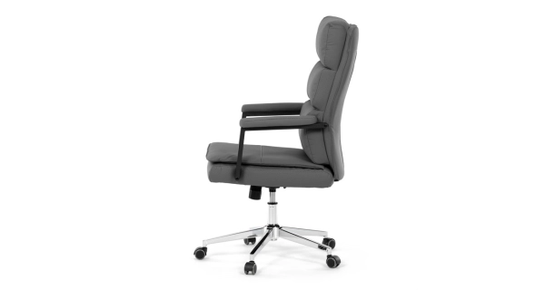 Kancelářská židle XERHAL, šedá ekokůže