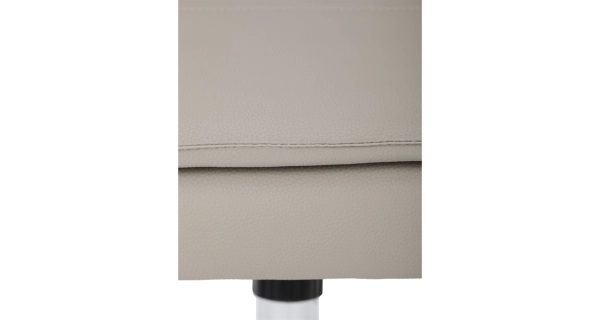 Kancelářská židle XERHAL, stříbrná ekokůže