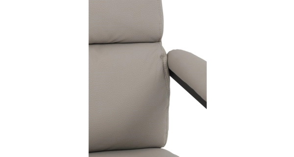 Kancelářská židle XERHAL, stříbrná ekokůže