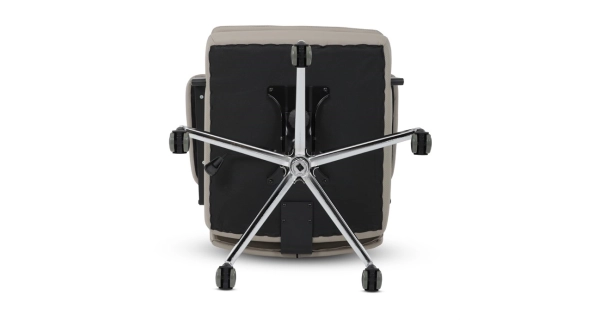 Kancelářská židle XERHAL, stříbrná ekokůže