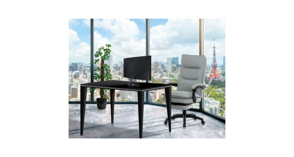 Kancelářská židle ZALRIS s podnožkou, světle šedá látka