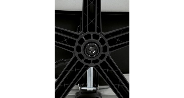 Kancelářská židle ZALRIS s podnožkou, světle šedá látka