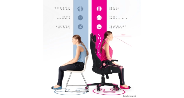 Kancelářské/herní křeslo GILIB, černá/zelená