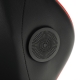 Kancelářské/herní křeslo PIRAC s Bluetooth reproduktory, černá/červená