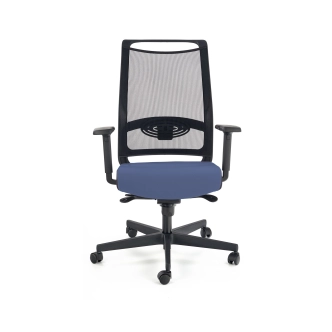 Kancelářské křeslo AMUNA, černá/modrá