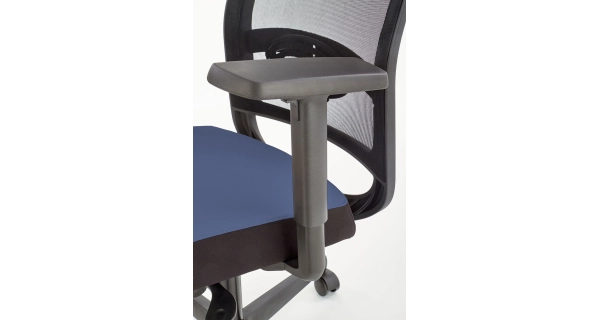 Kancelářské křeslo AMUNA, černá/modrá