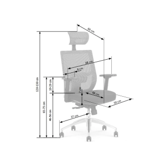 Kancelářské křeslo FLERINGE, šedá/černá