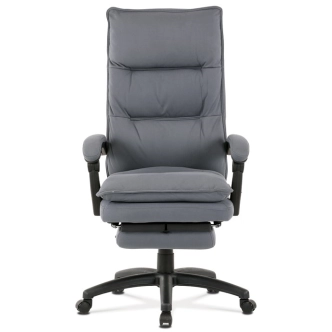 Kancelářské křeslo GRIGGS s podnožkou, šedá látka