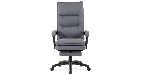 Kancelářské křeslo GRIGGS s podnožkou, šedá látka