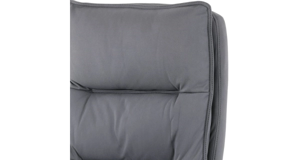 Kancelářské křeslo GRIGGS s podnožkou, šedá látka