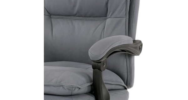 Kancelářské křeslo GRIGGS s podnožkou, šedá látka