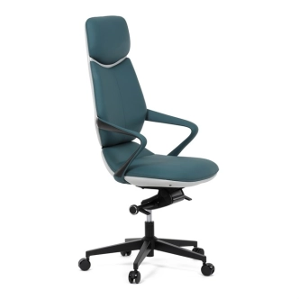 Kancelářské křeslo JORGARQUIN, zelená ekokůže