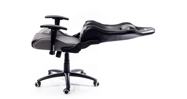 Kancelářské křeslo LUPGHAR, černá + šedá ekokůže