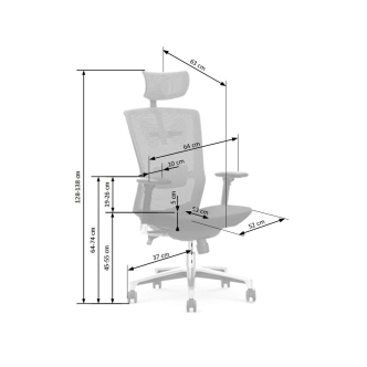 Kancelářské křeslo OMODAKA, černo-šedá