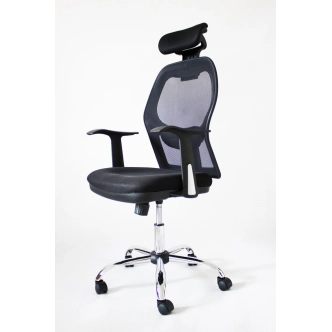 Kancelářské křeslo PELION, černá síťovina