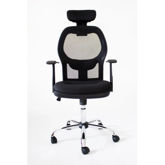 Kancelářské křeslo PELION, černá síťovina