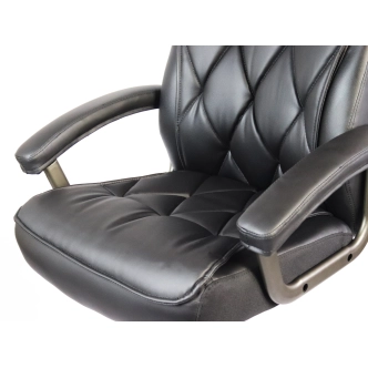 Kancelářské křeslo POPULIFO, černá ekokůže