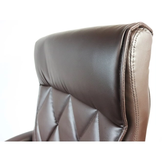 Kancelářské křeslo POPULIFO, hnědá ekokůže