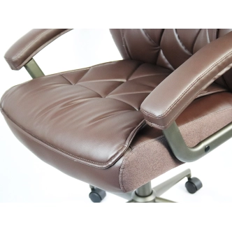Kancelářské křeslo POPULIFO, hnědá ekokůže
