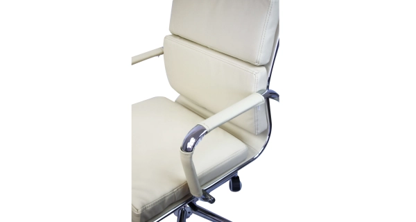 Kancelářské křeslo RUSCHI, béžová ekokůže