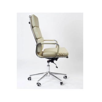 Kancelářské křeslo RUSCHI, béžová ekokůže