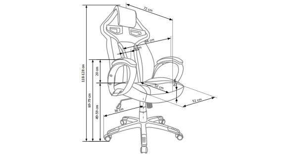 Kancelářské křeslo WANAMBI, černo-červená