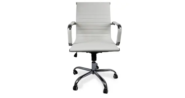 Kancelářské křeslo ZANZIBARICA, bílá ekokůže