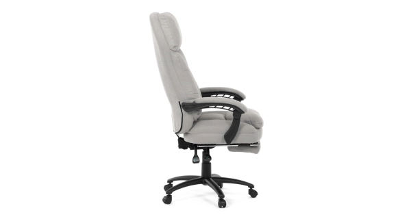 Kancelářské křeslo ZELHALVOR, světle šedá látka