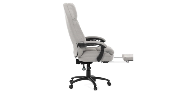 Kancelářské křeslo ZELHALVOR, světle šedá látka