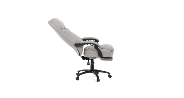 Kancelářské křeslo ZELHALVOR, světle šedá látka