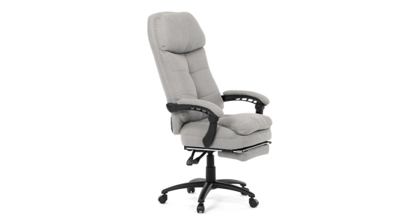 Kancelářské křeslo ZELHALVOR, světle šedá látka