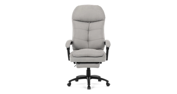 Kancelářské křeslo ZELHALVOR, světle šedá látka